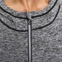 Men's Training Hooded Sweatshirt Gray Zip Hooded Long Sleeve