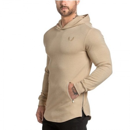 Moletom Masculino Moda Esporte Casual Justo para Treino com Capuz