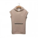 Men's Casual Tank Top Casual Fitness Hooded with Kangaroo Pocket