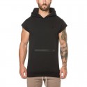 Men's Casual Tank Top Casual Fitness Hooded with Kangaroo Pocket