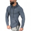 Men's Fitness Hooded Zipper Sports Sweatshirt