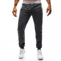 Calça de Moletom Reta Masculina Esporte Casual Treino Corrida