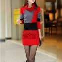 Winter Dress Tricot Short Sleeve Long Womenswear