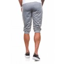 Bermuda Meia Calça Moletom Masculina Esporte casual justa confortável