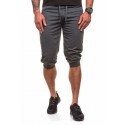 Bermuda Meia Calça Moletom Masculina Esporte casual justa confortável