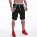 Short Moletom Para Treino Masculino Esporte Casual Ajustável