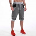 Short Moletom Para Treino Masculino Esporte Casual Ajustável