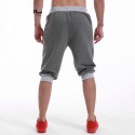 Short Moletom Para Treino Masculino Esporte Casual Ajustável