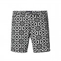 Bermuda Casual Mens Print Black and White Fashion Beach Summer