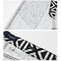 Bermuda Casual Mens Print Black and White Fashion Beach Summer