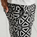 Bermuda Casual Mens Print Black and White Fashion Beach Summer