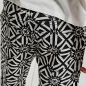 Bermuda Casual Mens Print Black and White Fashion Beach Summer