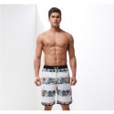 Short Tactel Masculino Listrado Moda Praia Estampa Floral Tropical