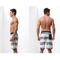 Short Tactel Male Striped Fashion Beach Tropical Floral Pattern