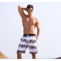 Short Tactel Masculino Listrado Moda Praia Estampa Floral Tropical