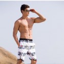 Short Tactel Masculino Listrado Moda Praia Estampa Floral Tropical