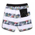 Short Tactel Masculino Listrado Moda Praia Estampa Floral Tropical