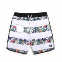 Short Tactel Masculino Listrado Moda Praia Estampa Floral Tropical