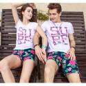 Bermuda de Banho Masculina Moda Praia Estampa Floral Férias