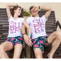 Men's Swimwear Fashion Beach Floral Print Holiday