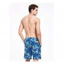 Bermuda Surfing Beach Fashion Male Print Floral Cute Blue