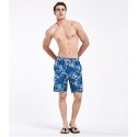 Bermuda Surfe Moda Praia Masculina Estampada Floral Azul Linda