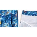 Bermuda Surfe Moda Praia Masculina Estampada Floral Azul Linda