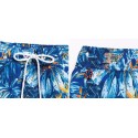 Bermuda Surfing Beach Fashion Male Print Floral Cute Blue