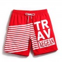 Calça Masculino Listrado Esporte Treino Academia Vermelho e Preto