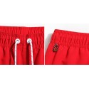 Calça Masculino Listrado Esporte Treino Academia Vermelho e Preto