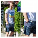 Men's Bermuda Striped Casual Fashion Calitta Summer