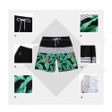 Men's Short Bermuda Floral Pattern Striped Beach Fashion