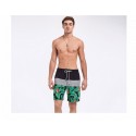 Men's Short Bermuda Floral Pattern Striped Beach Fashion