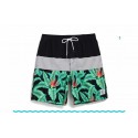 Men's Short Bermuda Floral Pattern Striped Beach Fashion