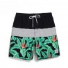 Men's Short Bermuda Floral Pattern Striped Beach Fashion