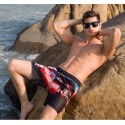 Men's Casual Summer Print Black Casual Bermuda