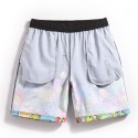 Men's Short Casual Printed Cartoon Colorful Cartoon