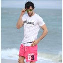 Men's Striped Sport Swimwear Beachwear