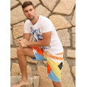 Men's Striped Short Beach Summer with Stars and Stripes