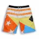 Men's Striped Short Beach Summer with Stars and Stripes