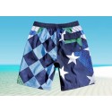 Men's Striped Short Beach Summer with Stars and Stripes