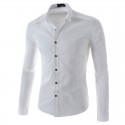 Camisa Social Lisa Masculina Manga Longa Elegate