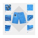 Men's Swimming Trunks Textured Water Light Blue Summer Fashion