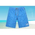 Men's Swimming Trunks Textured Water Light Blue Summer Fashion