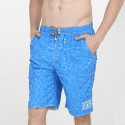 Men's Swimming Trunks Textured Water Light Blue Summer Fashion