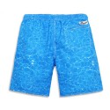 Men's Swimming Trunks Textured Water Light Blue Summer Fashion