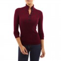 Winter Blouse Women Wool Long Sleeve Women Button