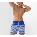 Short de Banho Masculino Listrado Moda Esporte de Verão Praia