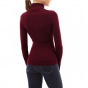 Winter Blouse Women Wool Long Sleeve Women Button