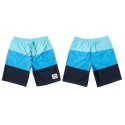 Men's Striped Blue Bermuda Shorts Degrade